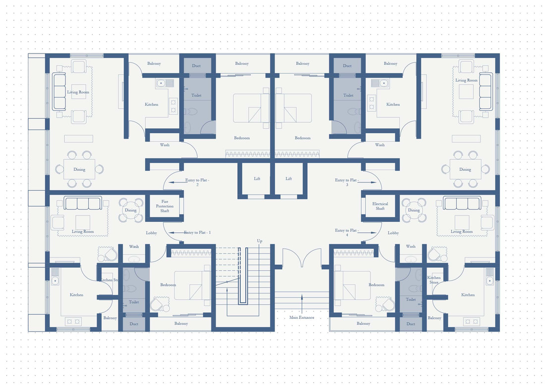 Apartment Building Design - 3006