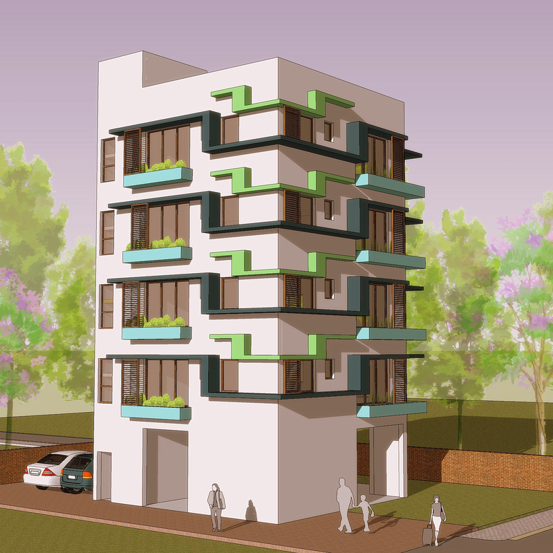 Apartment Building Design - 3002
